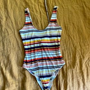 Striped bodysuit